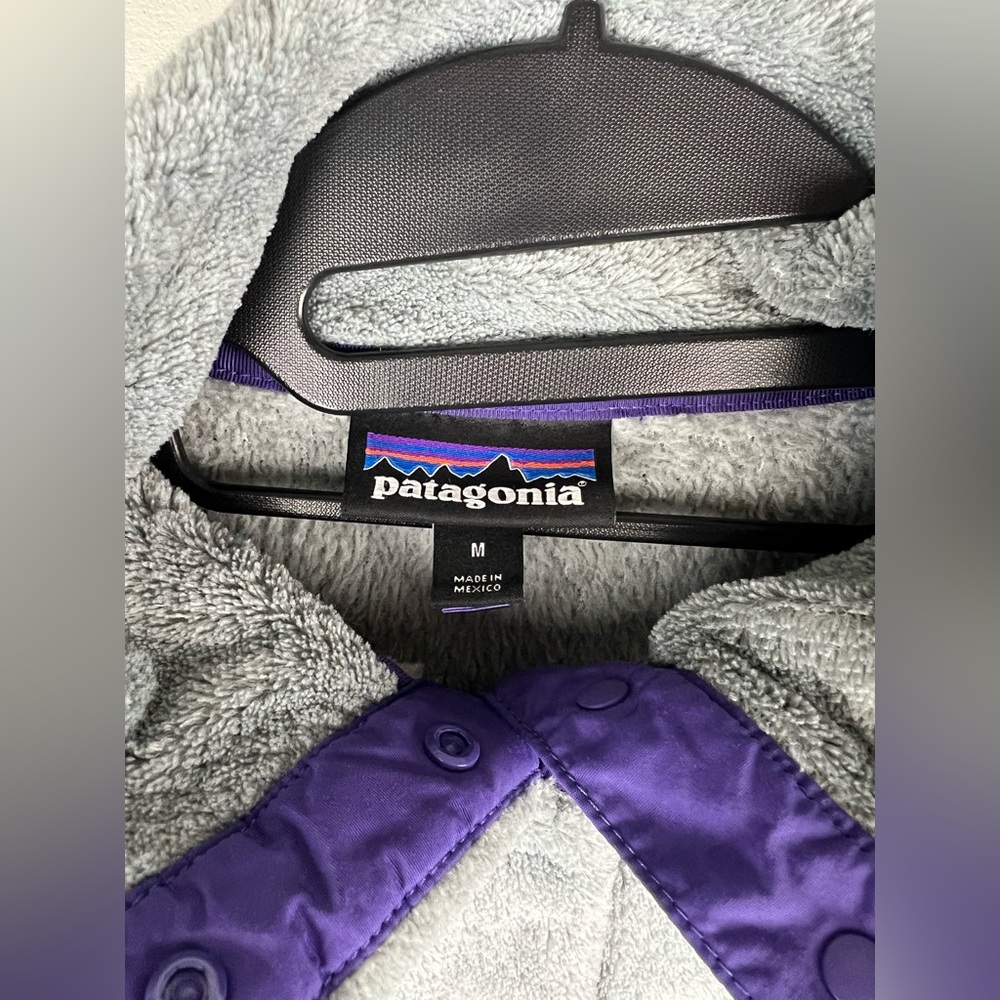 Vintage Patagonia Grey Half-Button Fleece Jacket - Picture 6 of 7
